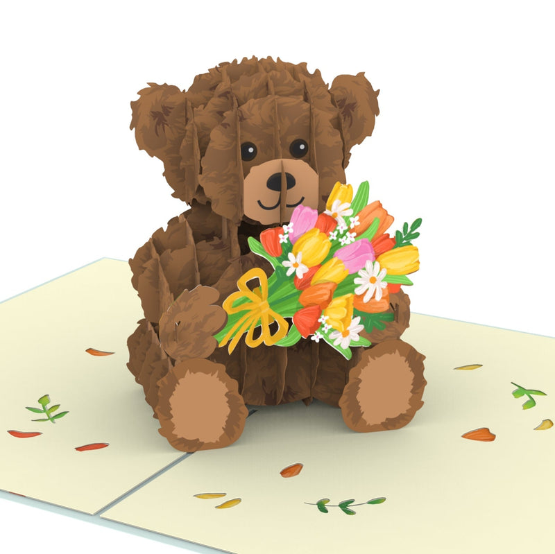 3er Set Teddy Pop-Up Karten