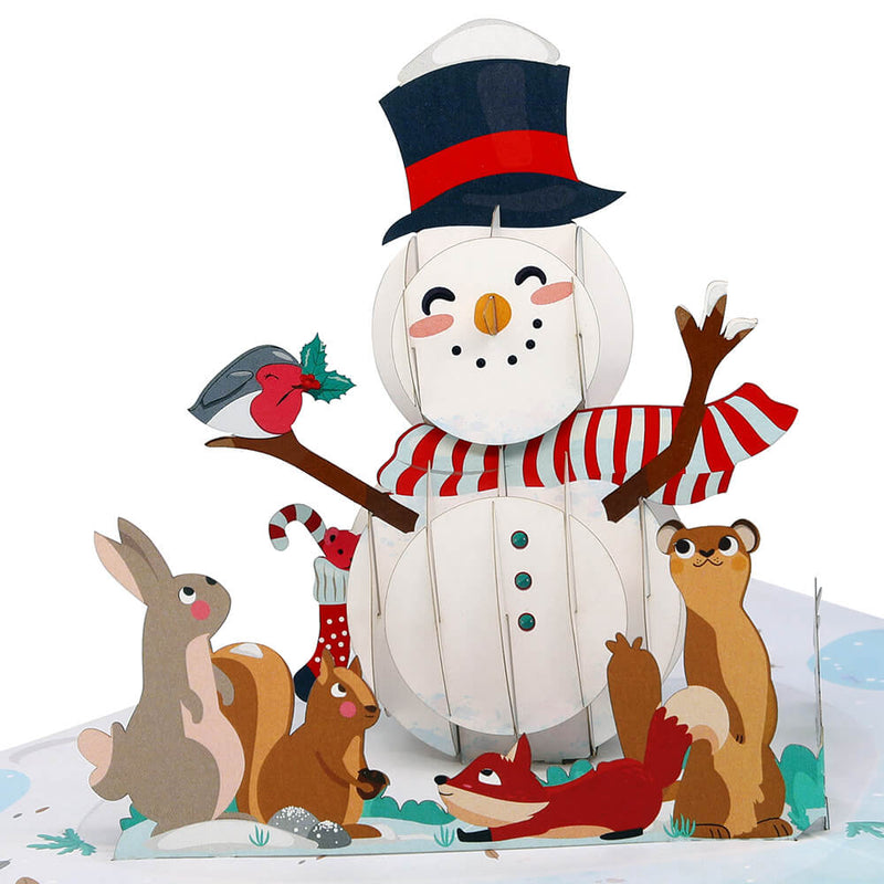 7er Set Tierische Weihnachten Pop-Up Karten